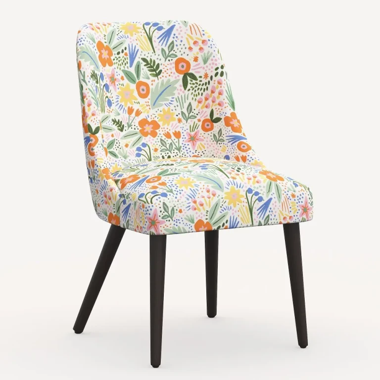Clare Multi Color Floral Dining Chair