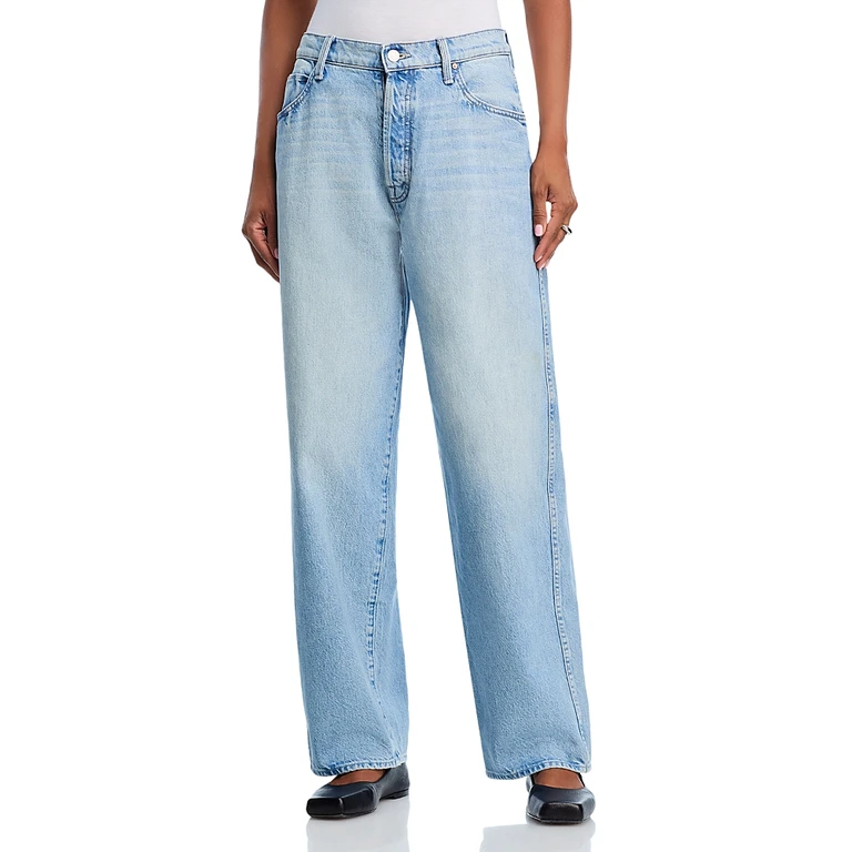 Mother The Delinquent Button Nerdy High Rise Jeans in This Is How I Roll