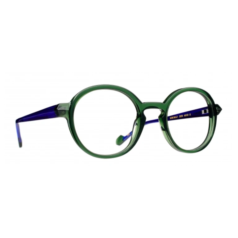 Tete À Lunettes by Caroline Abram Mini Milo Junior 2028 Green Blu Verde Acetate Occhiali Da Vista - Kids