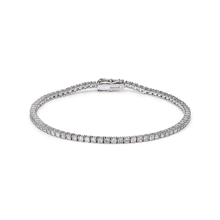 Diamond Tennis Bracelet in 14K White Gold, 2.0 tcw
