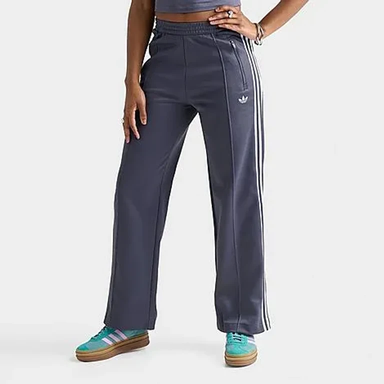 Women's Originals Beckenbauer Classic Track Pants in Dark Grey/Aurora Onix/Crystal Sky Size: XS