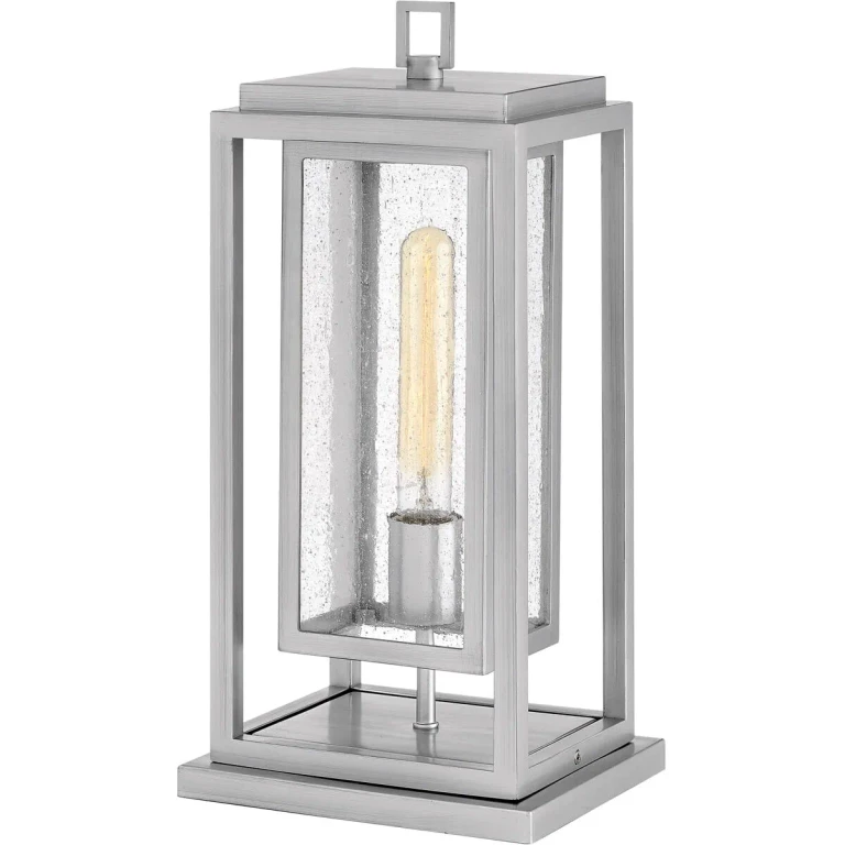 Satin Nickel LED Pier Mount from the Republic Collection