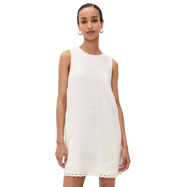 Madewell Bonnie Linen Shift Ivory XXL