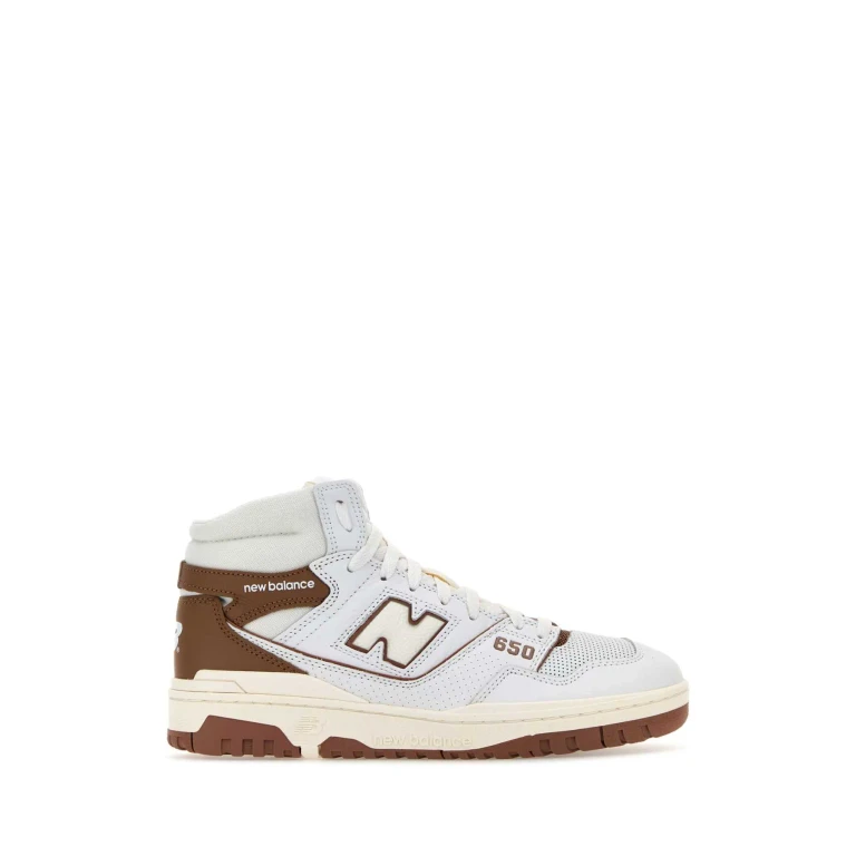 New Balance Two-Tone Leather 650 Sneakers Whitepetrol - Men