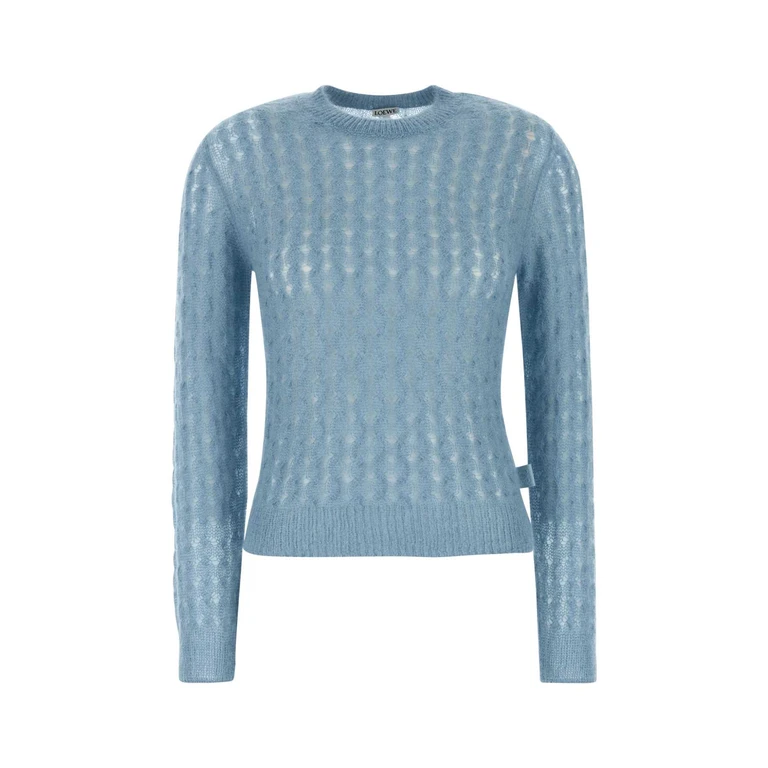 Loewe Pastel Light Blue Mohair Blend Sweater