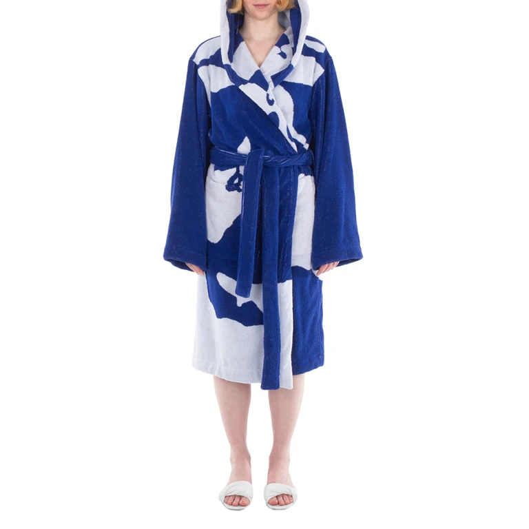 Burberry Equestrian Knight-Print Robe