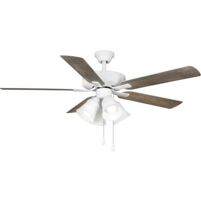 White 52" Ceiling Fan from the Airpro Builder Fan Collection