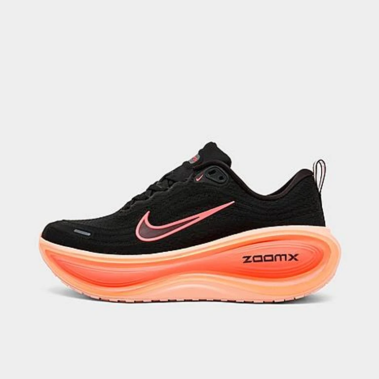 Nike Women's Vomero Plus Running Shoes in Black/Washed Coral/Bright Mango Size: 5.5
