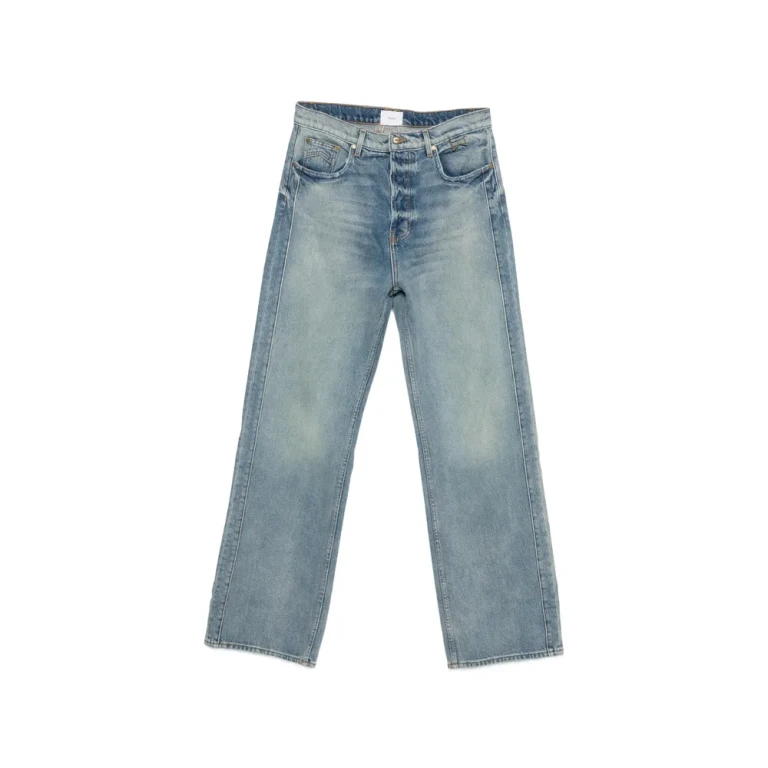 Rhude Washed-effect Straight Jeans