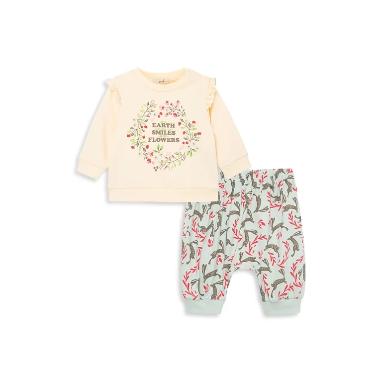 Girls' Graphic Top & Pants Set - Baby