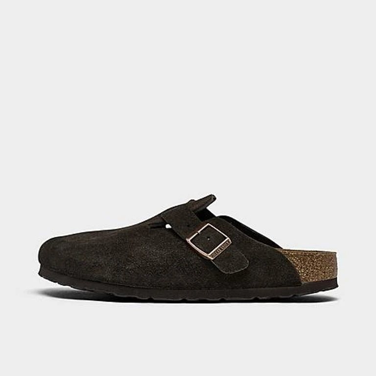 Birkenstock Women's Boston Soft Footbed Clogs in Mocha Size: 5.0