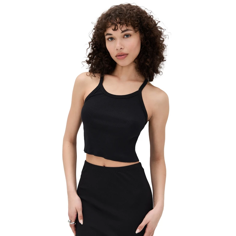 Éterne Cropped Rib Tank Black Black XL