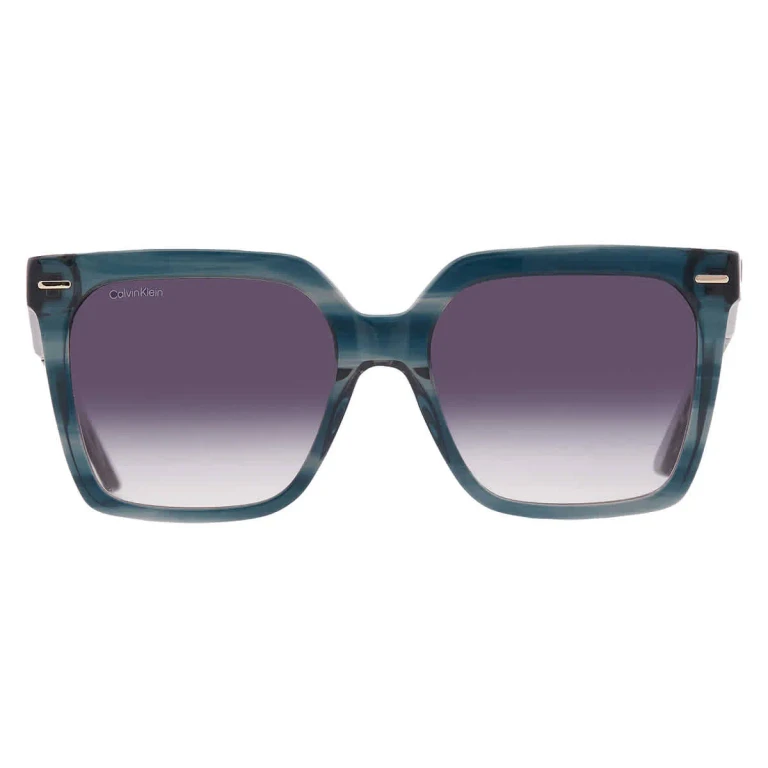 Calvin Klein Smoke Gradient Square Ladies Sunglasses CK22534S 431 55