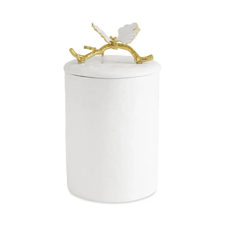 Michael Aram Butterfly Ginkgo Porcelain Canister, Medium
