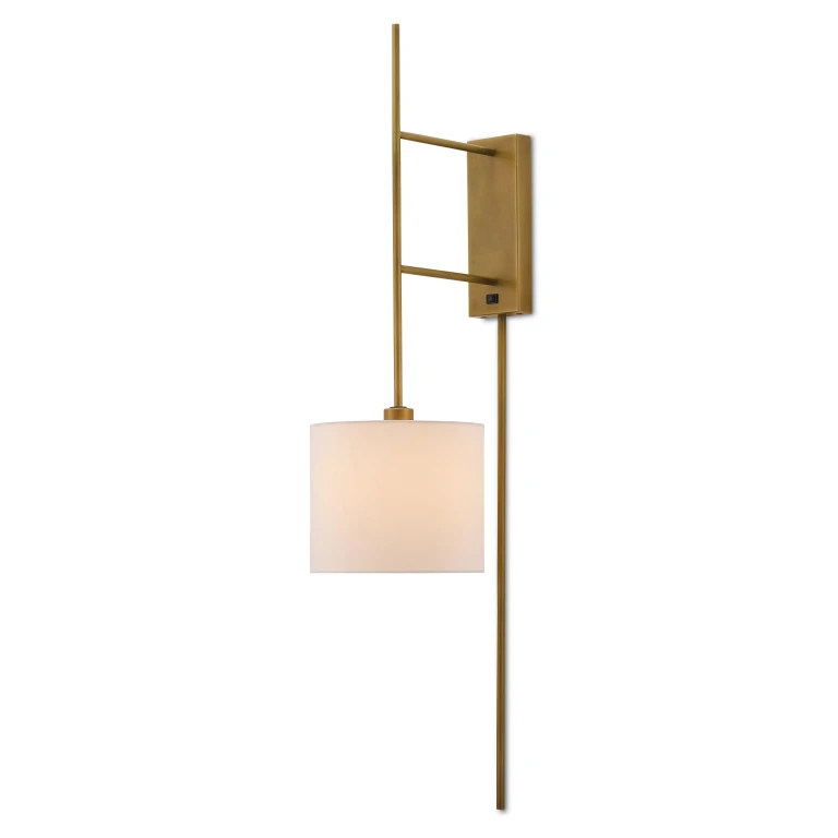 Antique Brass One Light Wall Sconce from the Savill Collection