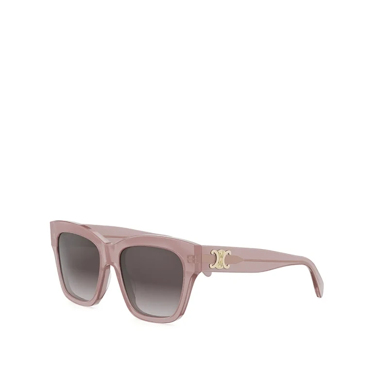 Celine Triomphe Violet Geometric Sunglasses, 55mm