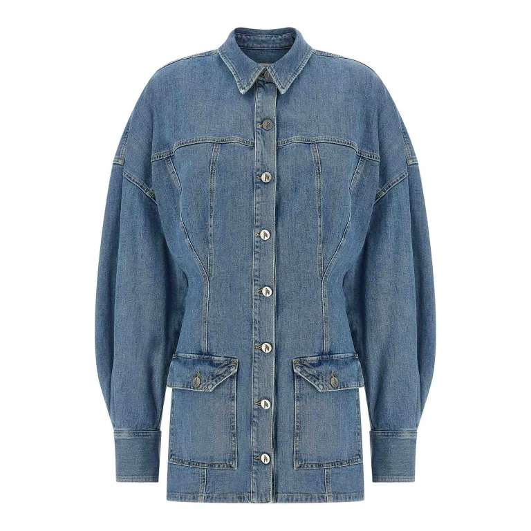 The Attico Robe Au Genou - Bleu