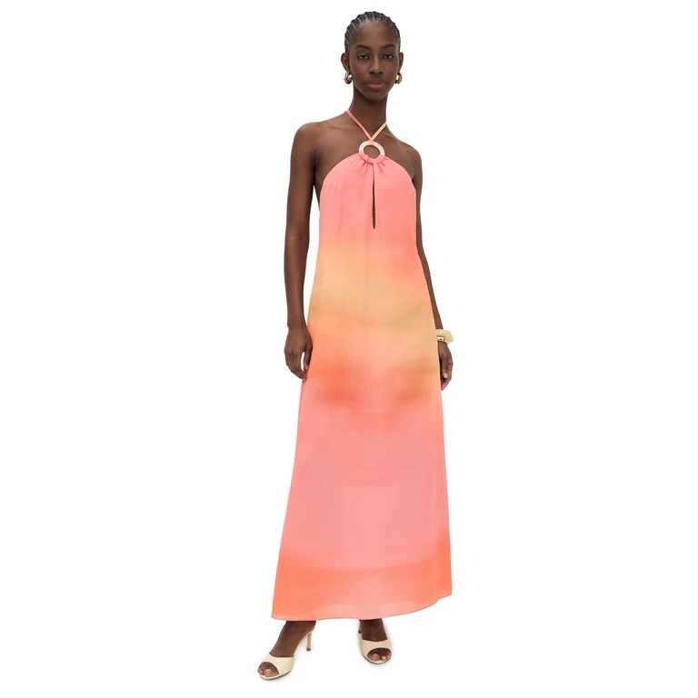 BAOBAB Rondine Maxi Dress Coral Reef L
