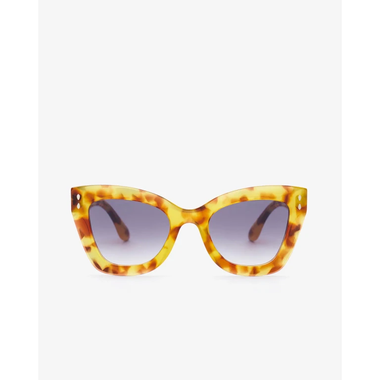 Lunettes De Soleil Louny - Femme - Miel-gris Foncé - Isabel Marant