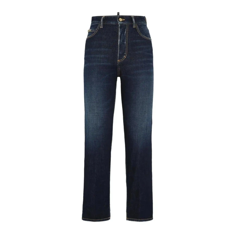Dsquared2 Jean Droit - Bleu Foncé