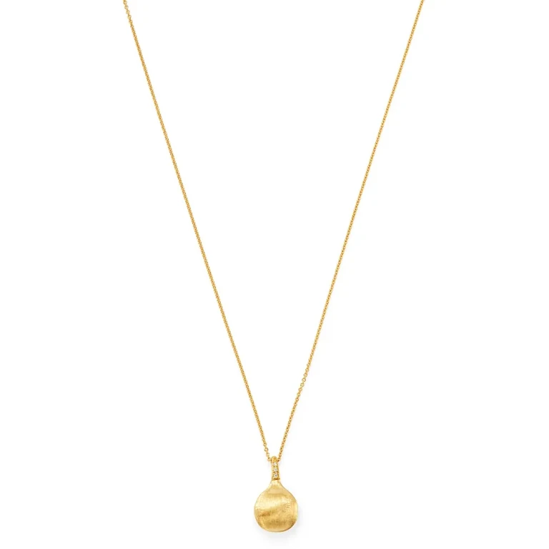 Marco Bicego 18K Yellow Gold Africa Diamond Pendant Necklace, 16.75