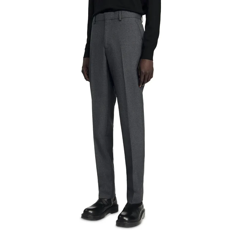 Sandro Classic Fit Wool Suit Trousers