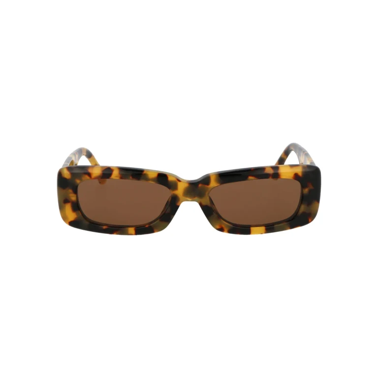 The Attico Mini Marfa - Black / Yellow Gold Sunglasses