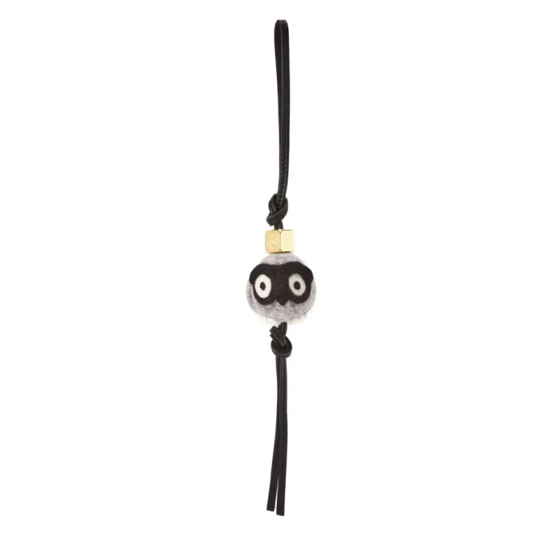 Loewe Owl Charm In Felt And Calfskin