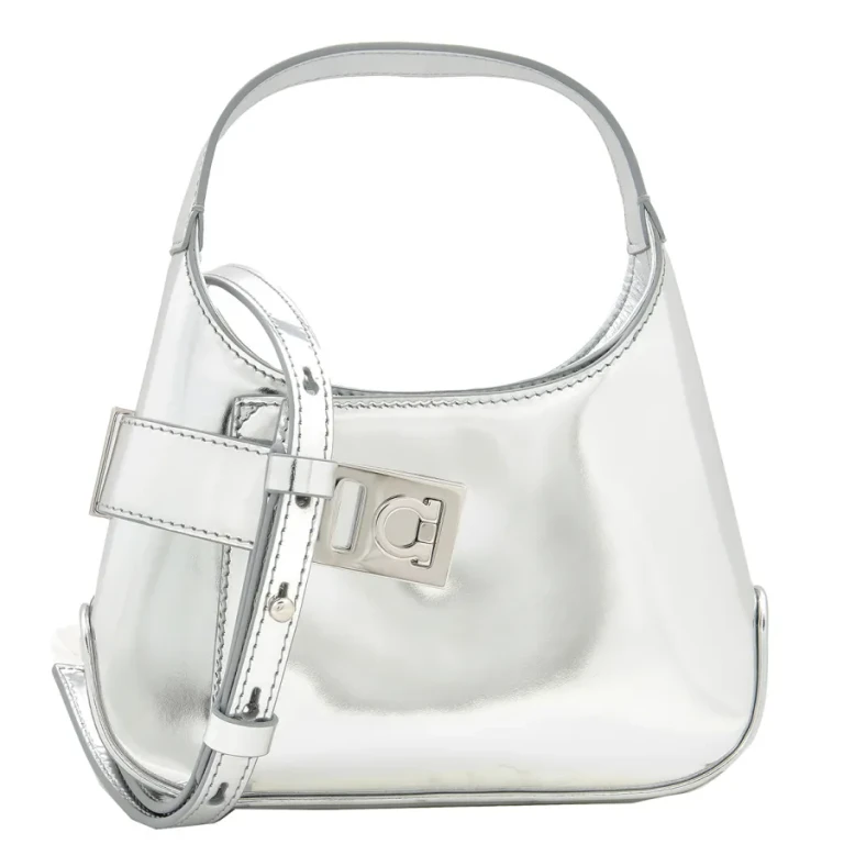 Ferragamo Mini Metallic Arch Shoulder Bag
