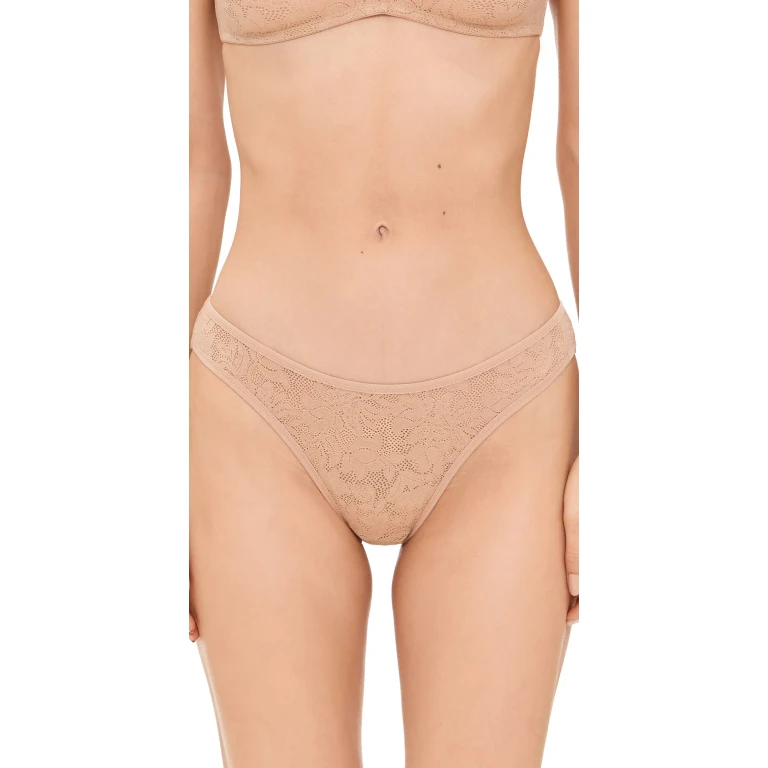 Eberjey Soft Stretch Recycled Lace Briefs Sunkissed S