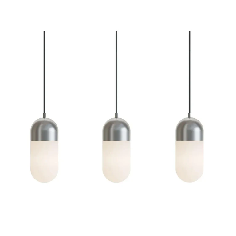 Satin Nickel LED Linear Pendant from the Irvine Collection