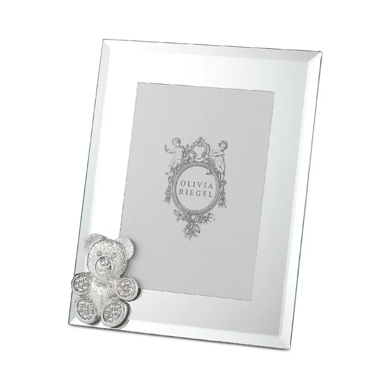 Olivia Riegel Gold Teddy Bear 5 x 7 Picture Frame