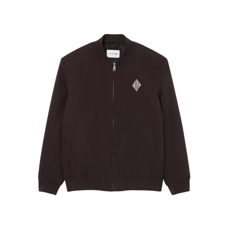 Lacoste Manteau Au Genou - Marron