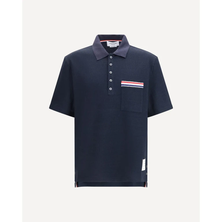 THOM BROWNE Short-sleeve Polo with chest pocket Male 3