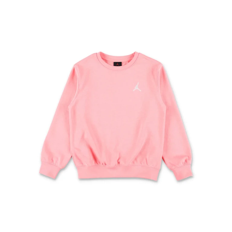 Girl's Cotton-Blend Crew Neck Sweatshirt with Contrast Logo (45F122AB3)