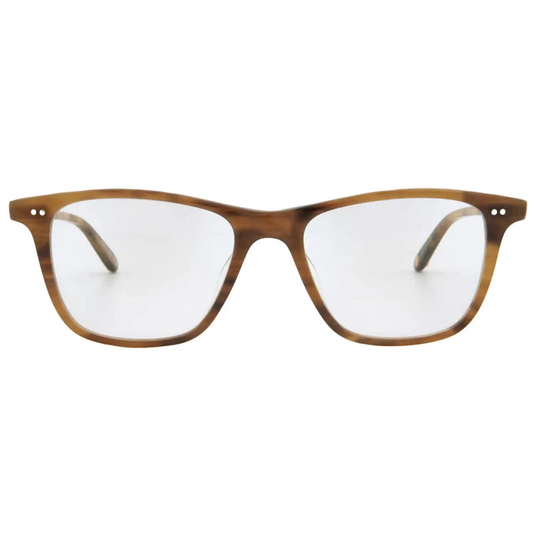 Garrett Leight HAYES Demo Square Eyeglasses 1141-50-MALT