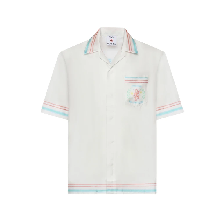 Casablanca Shirts White Silk - Men