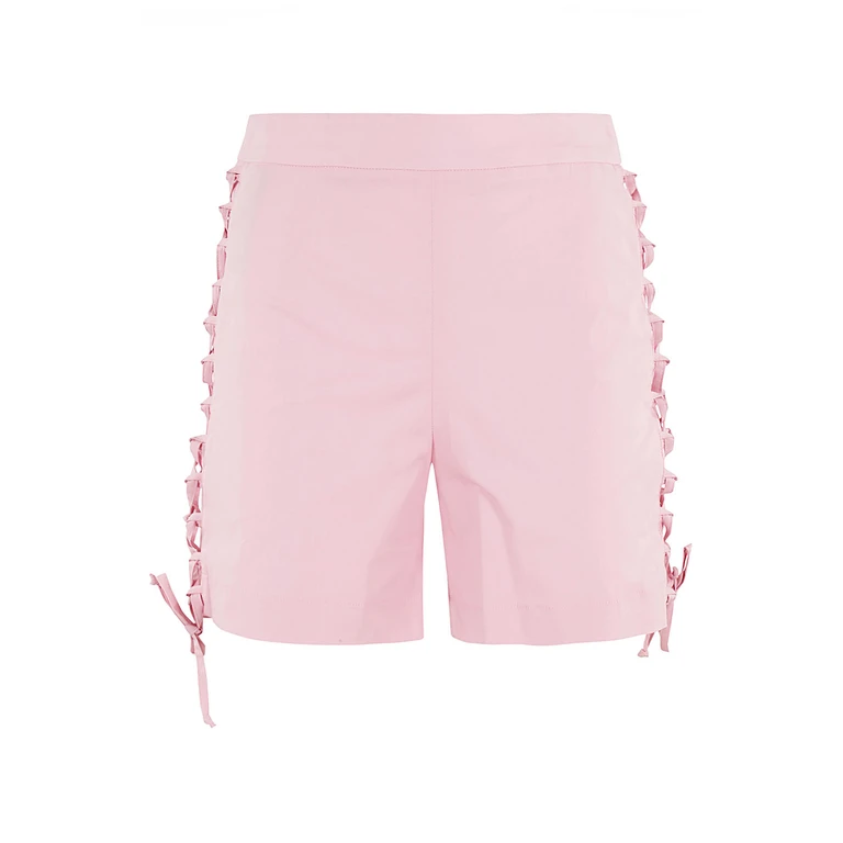 Federica Tosi Short Pink & Purple Cotone Elastan - Women