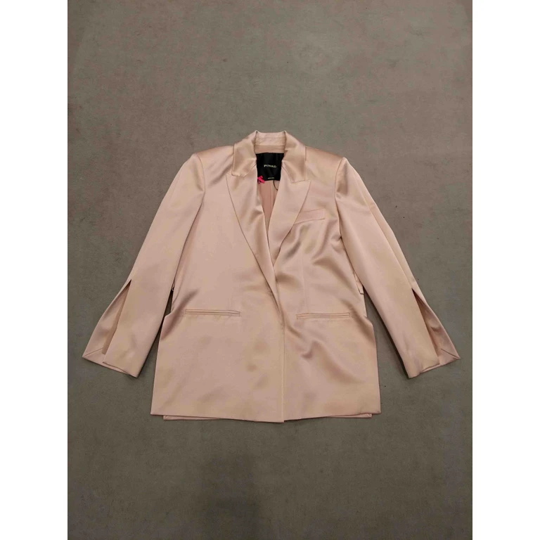 Pinko Rapa Giacca Satin Pink & Purple Acetate Jacket - Women