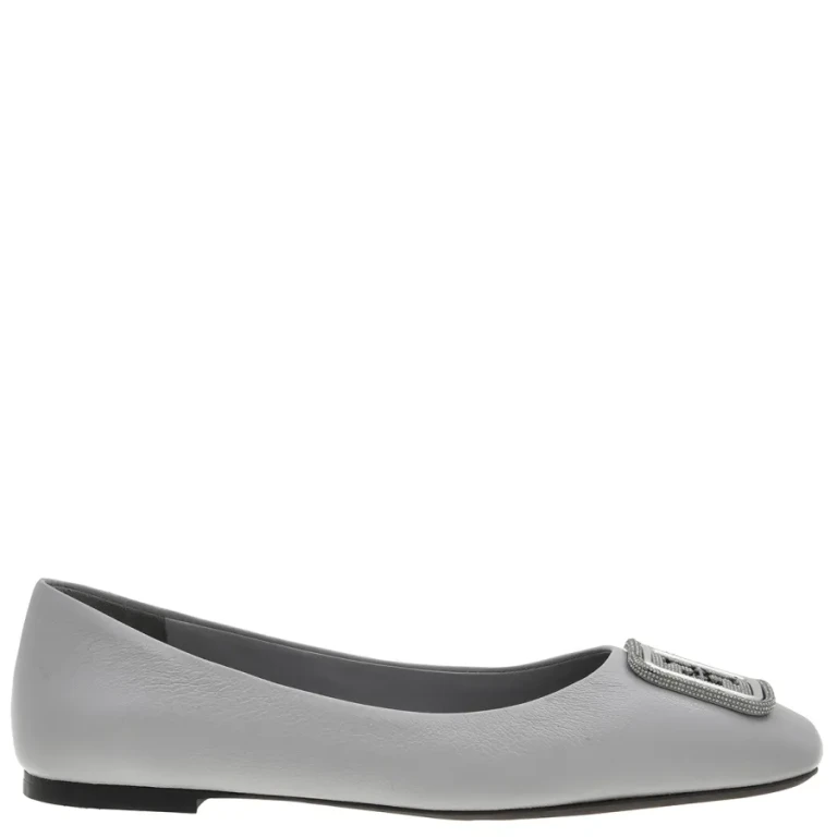 Tory Burch Georgia Pave Leather Ballet Flats