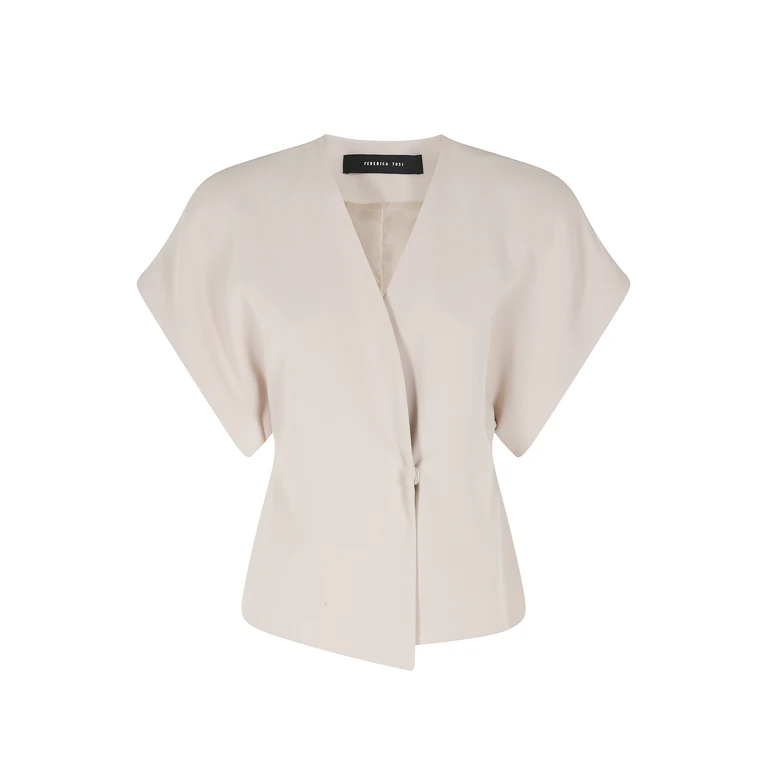 Federica Tosi Bolero Cady Nude & Neutrals Giacca - Women