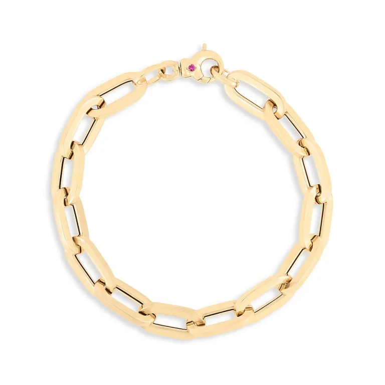 Roberto Coin 18K Yellow Gold Classic Oro Paperclip Link Bracelet