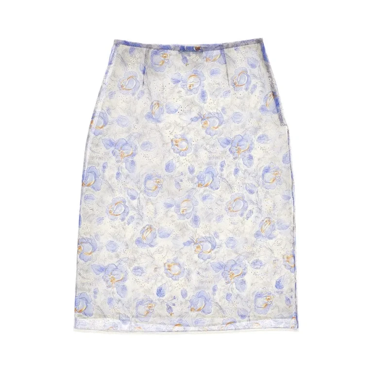 Prada Bedruckter Nylonette-Midirock