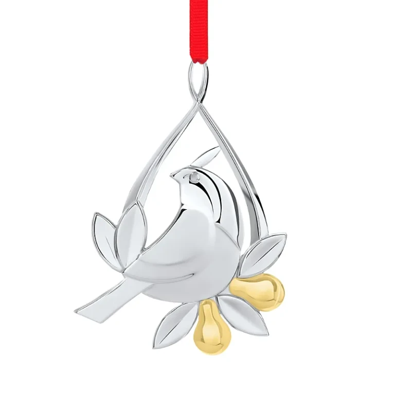 Nambe Twelve Days of Christmas Ornament - Partridge in a Pear Tree
