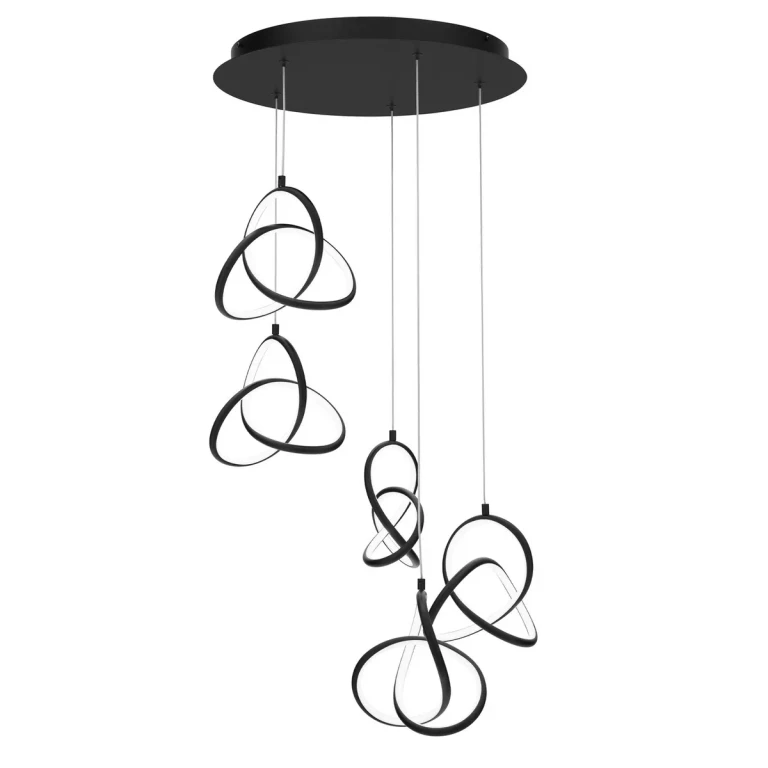 Black LED Chandelier from the Vornado Collection