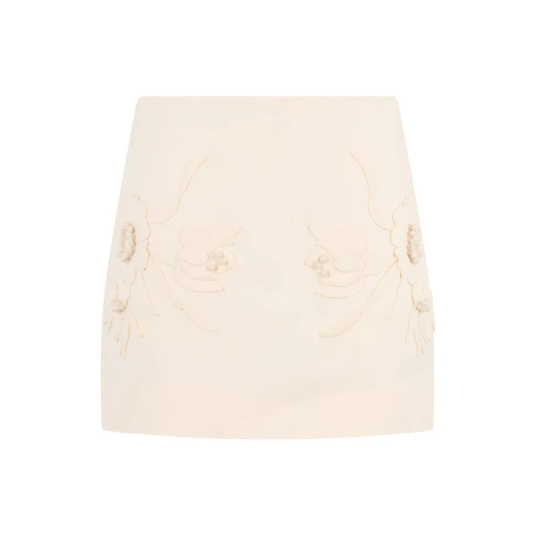 Valentino Garavani Gonna With Floral Applications