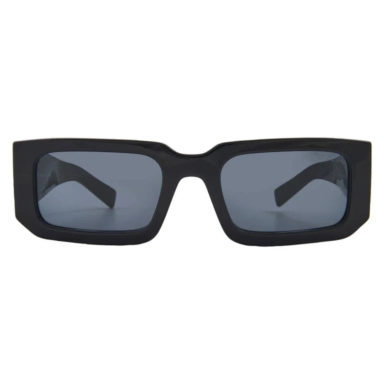 Prada Dark Grey Rectangular Mens Sunglasses PR 06YS 16K2K1 53