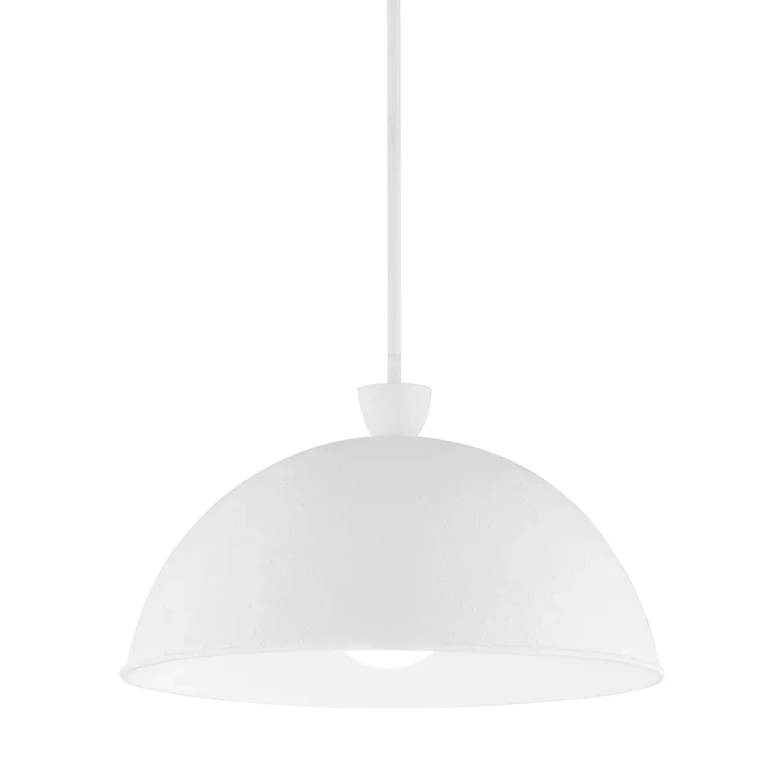Tygo 1-Light Pendant in Gesso White