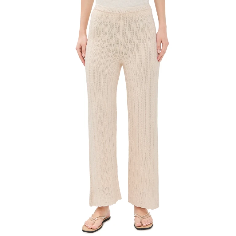 Z Supply Starboard Crochet Pants Linen L