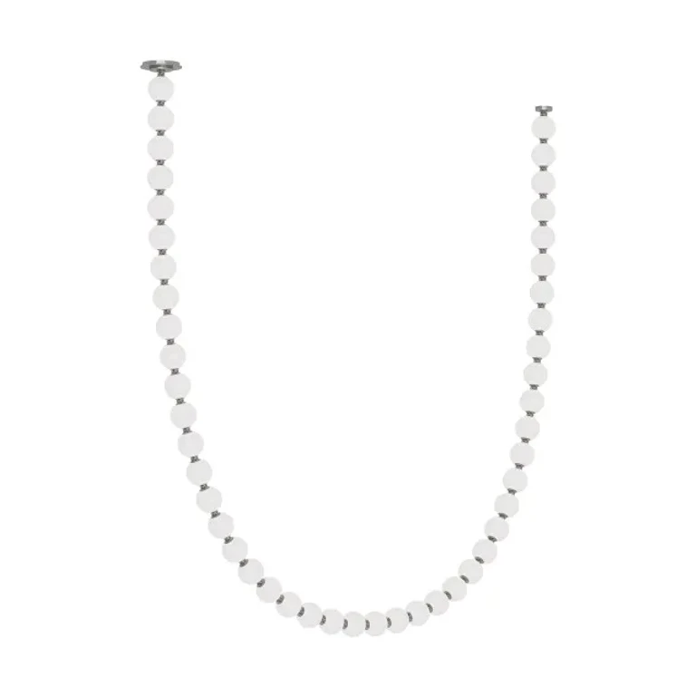 Polished Nickel LED Chandelier from the Perle Collection